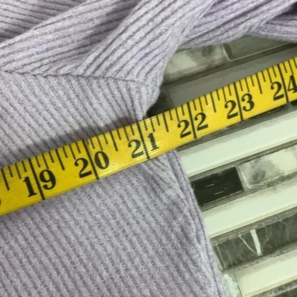 No Boundaries Ribbed Lilac Long Sleeve Top - Picture 5 of 8
